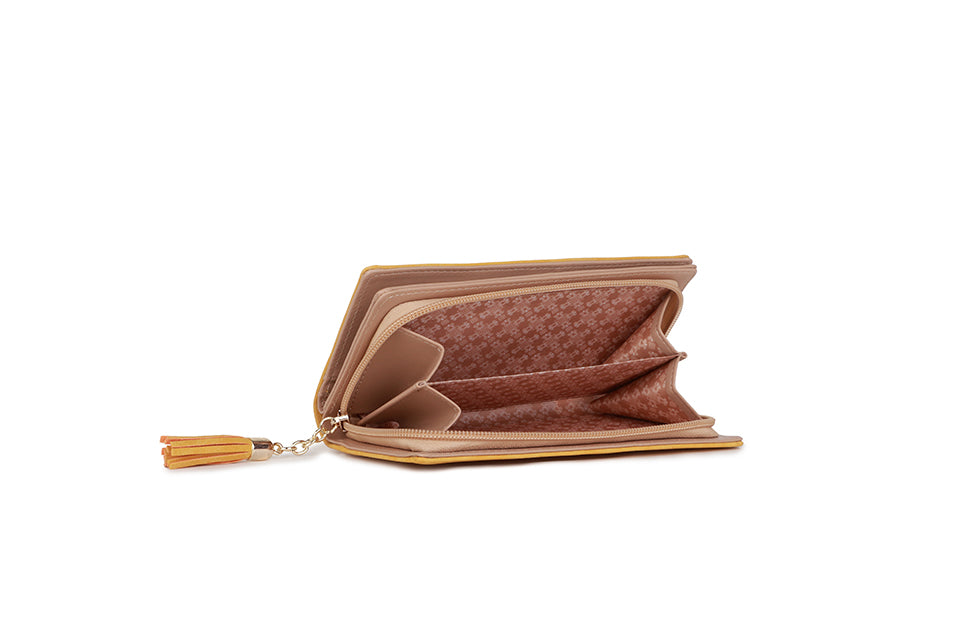 Large Suede Cat Purse - Cute Animal Coin Purse with Zip