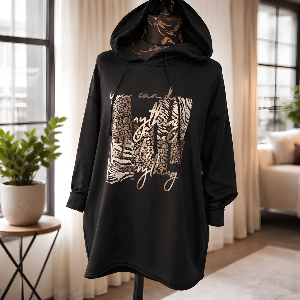 Stunning Hoodie with Sparkles on Front