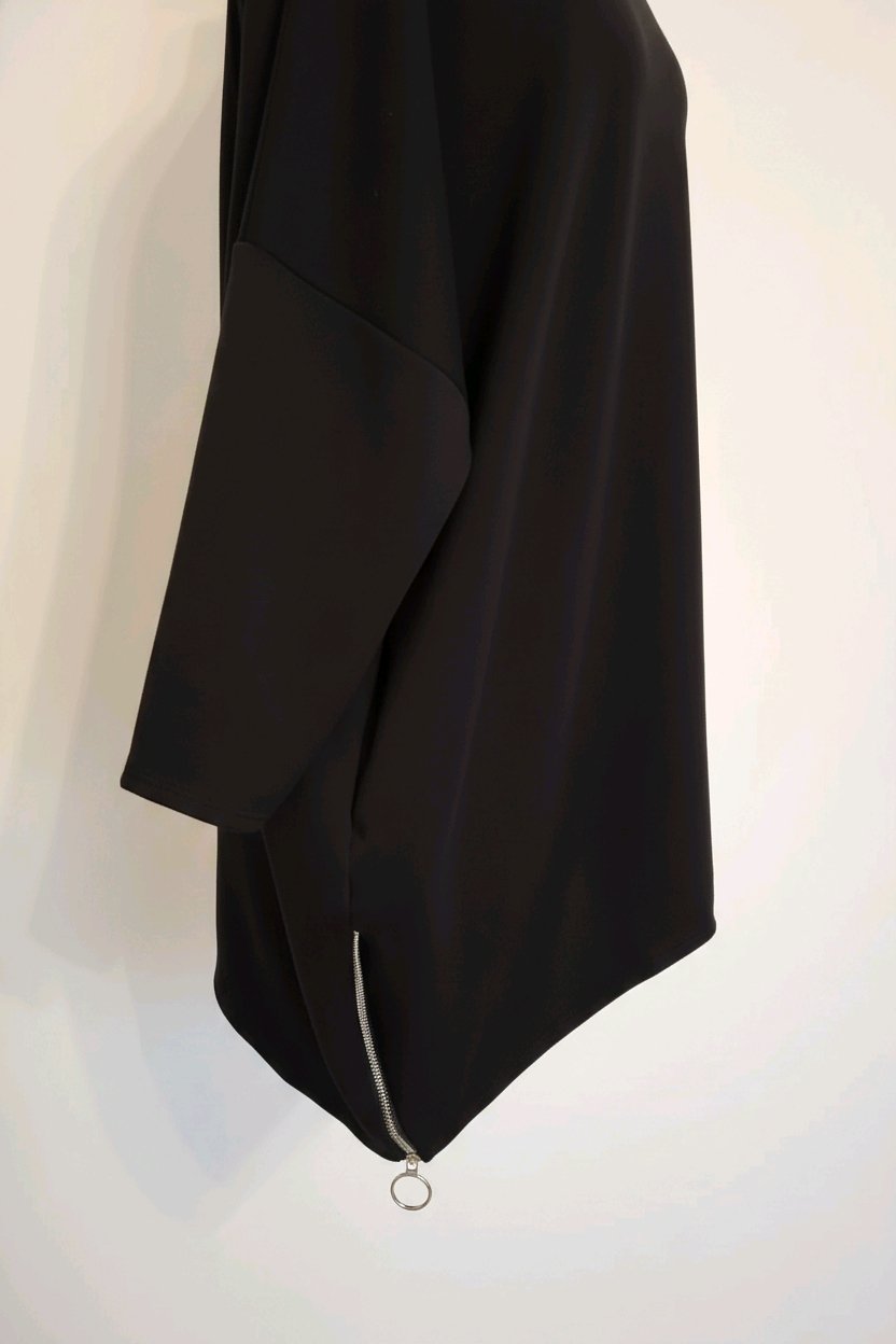 Premium Cotton Hoodie with Decorative Zipper