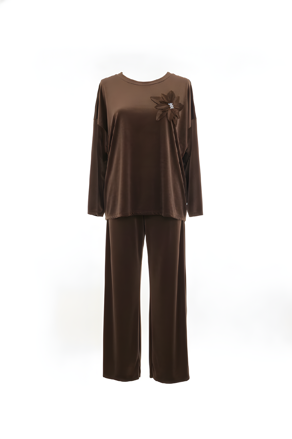 Luxe Velour Tracksuit Set - Viscose Elastane Blend