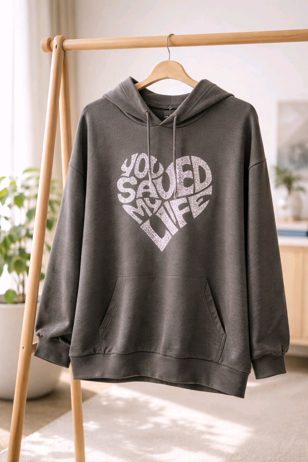 Women's Cotton Blend Hoodie - Casual Oversized Fit
