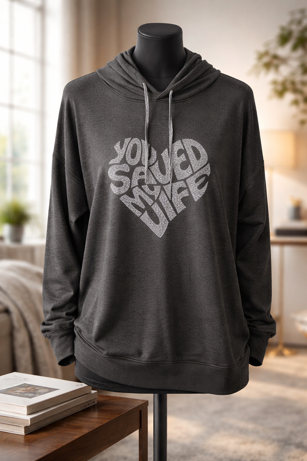 Women's Cotton Blend Hoodie - Casual Oversized Fit