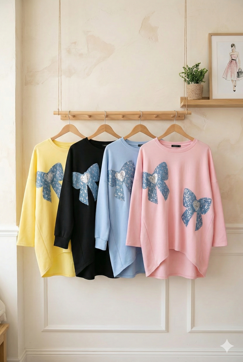 Sweatshirt - soft scuba ,one size