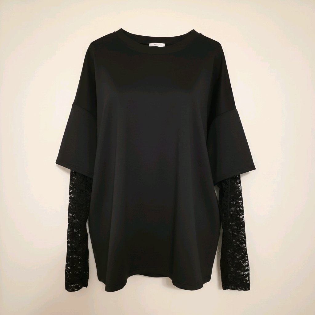 Lace Sleeve Blouse - Elegant Women's Top