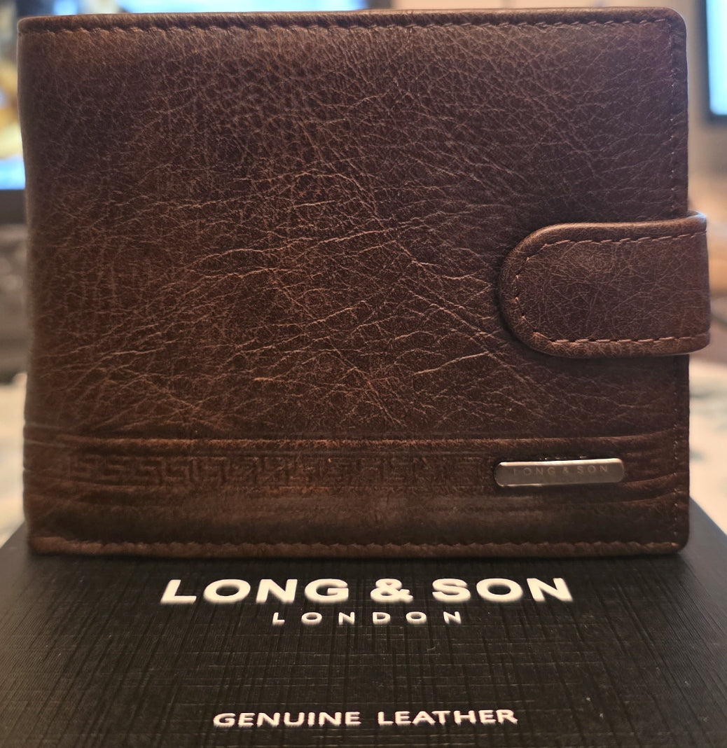 Premium Leather Bifold Wallet for Men - LONG&SON