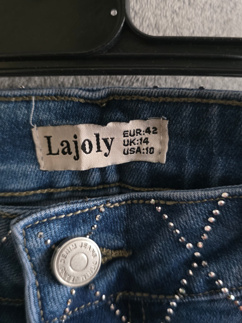 Lajoly Wide Leg Jeans - Blue - Sizes 36-42 (UK 8-14)