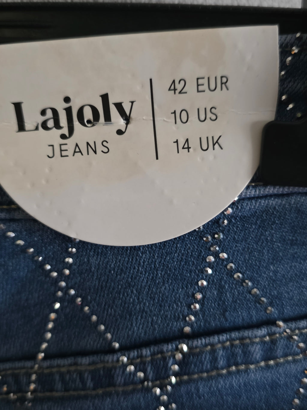 Lajoly Wide Leg Jeans - Blue - Sizes 36-42 (UK 8-14)