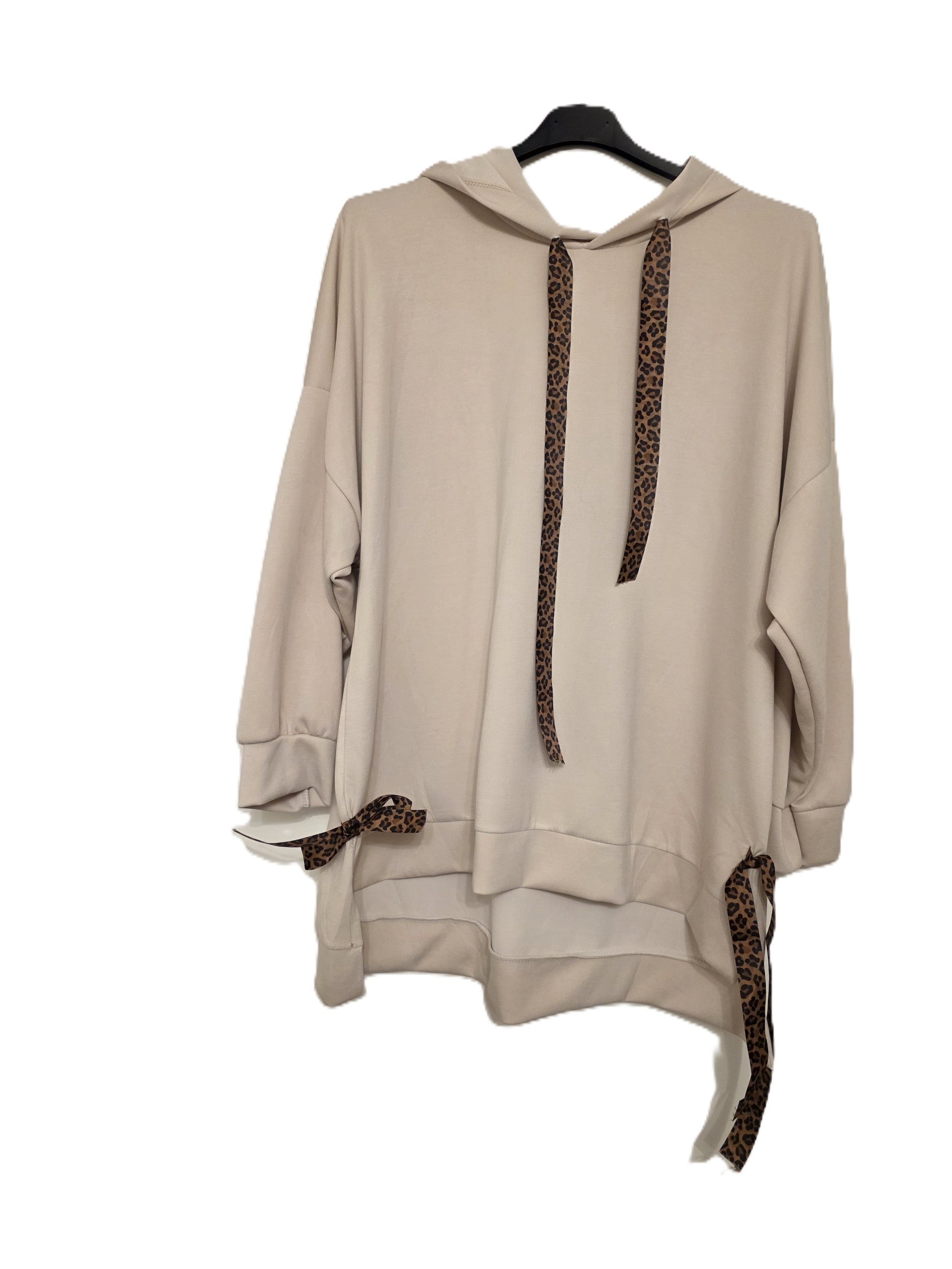 Scuba Hoodie - Navy Grey Beige - One Size Fits Up to 130cm Bust