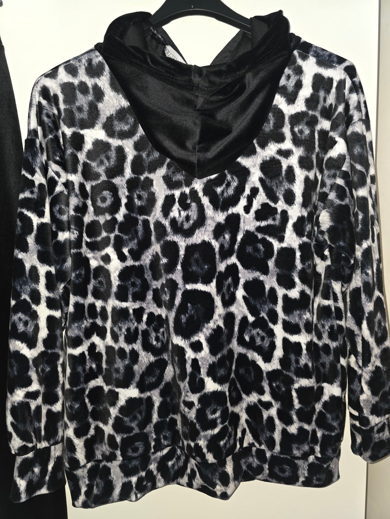 Velour tracksuit hoodie