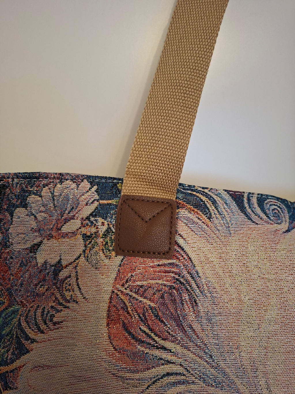 Cat Lovers Embroidered Canvas Tote Bag