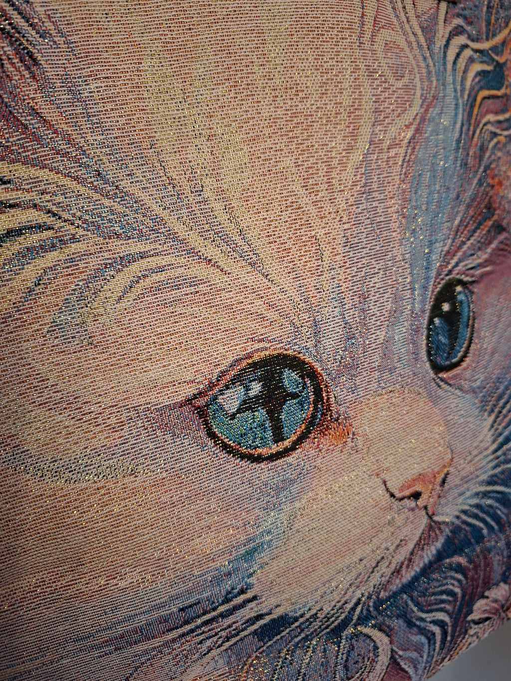 Cat Lovers Embroidered Canvas Tote Bag