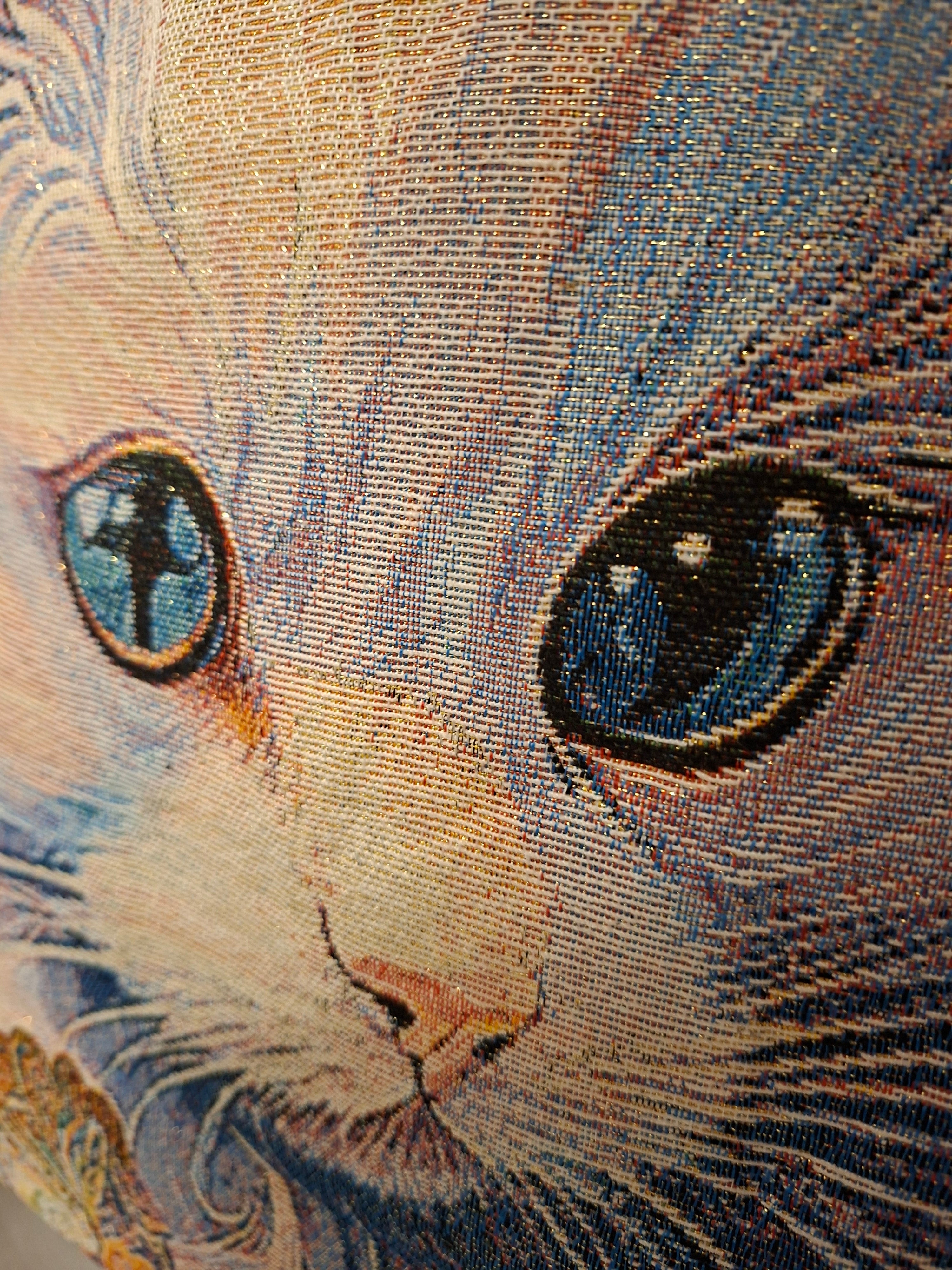 Cat Lovers Embroidered Canvas Tote Bag