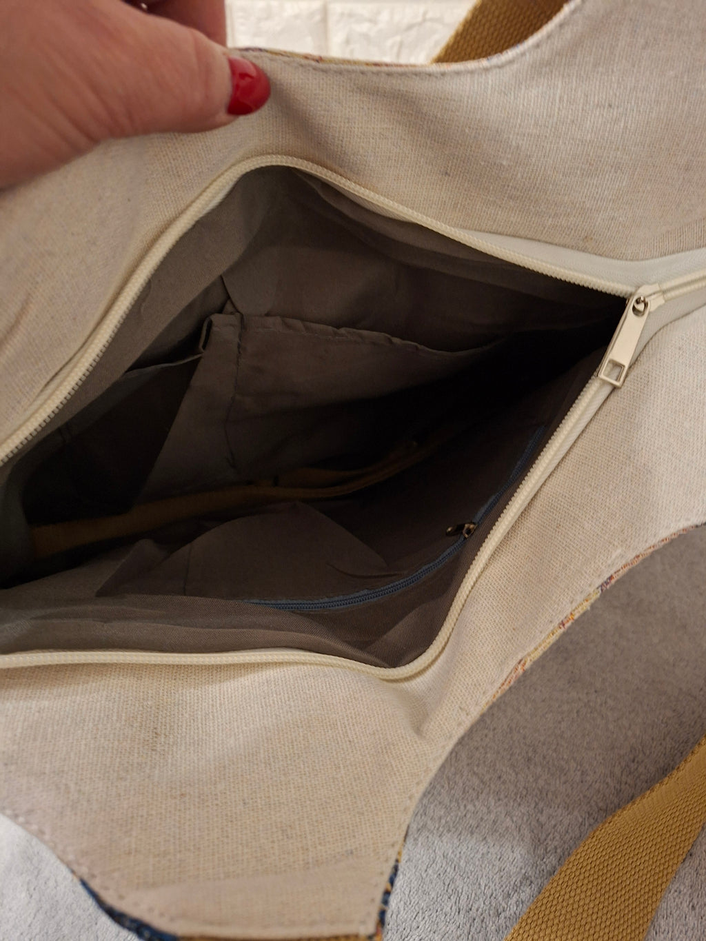 Cat Lovers Embroidered Canvas Tote Bag