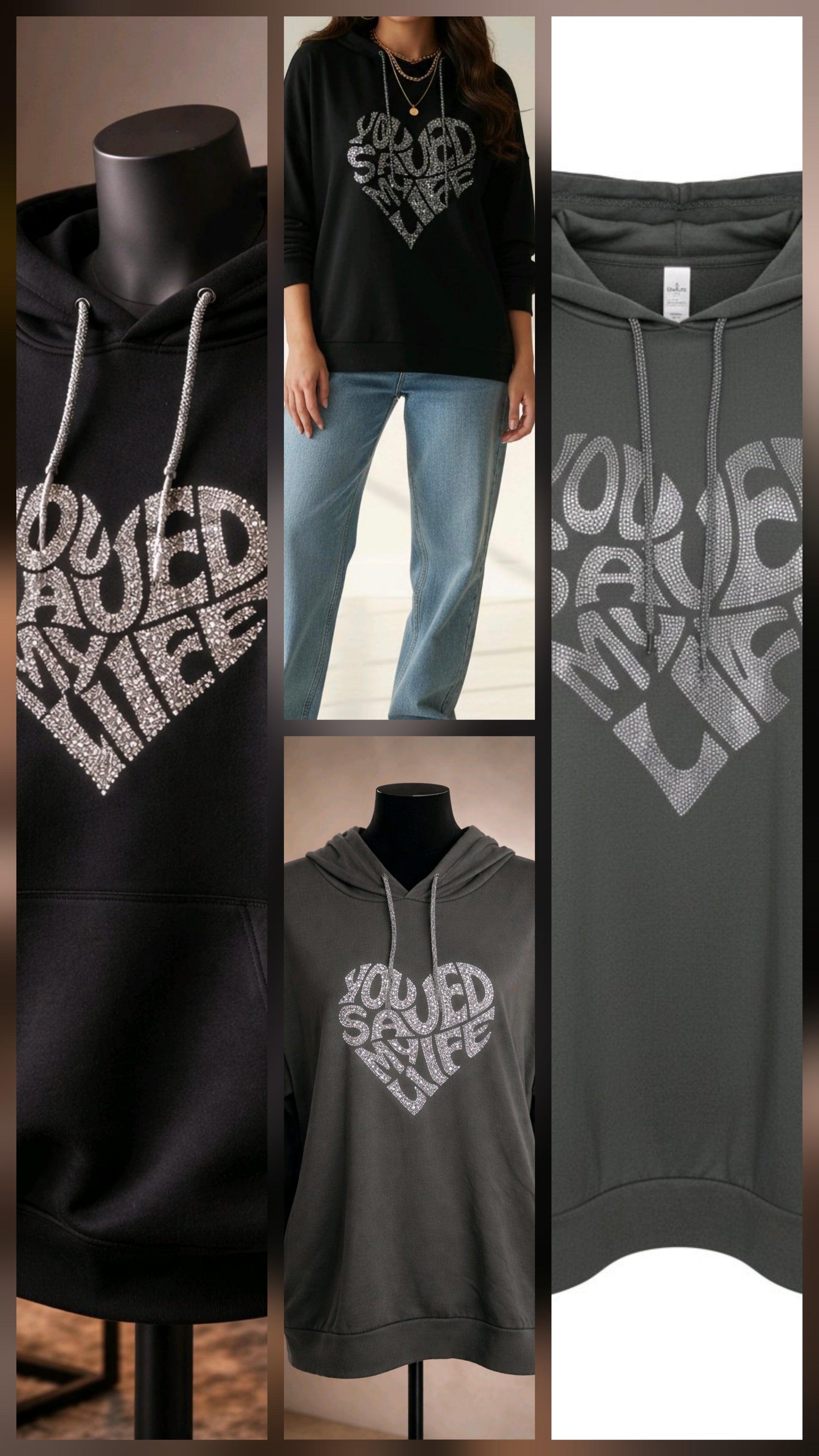 Women's Cotton Blend Hoodie - Casual Oversized Fit