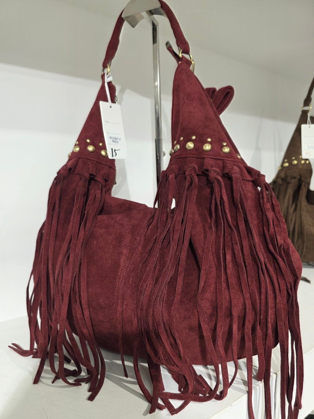 Women's Fringe Hobo Bag - Long & Son Premium Collection