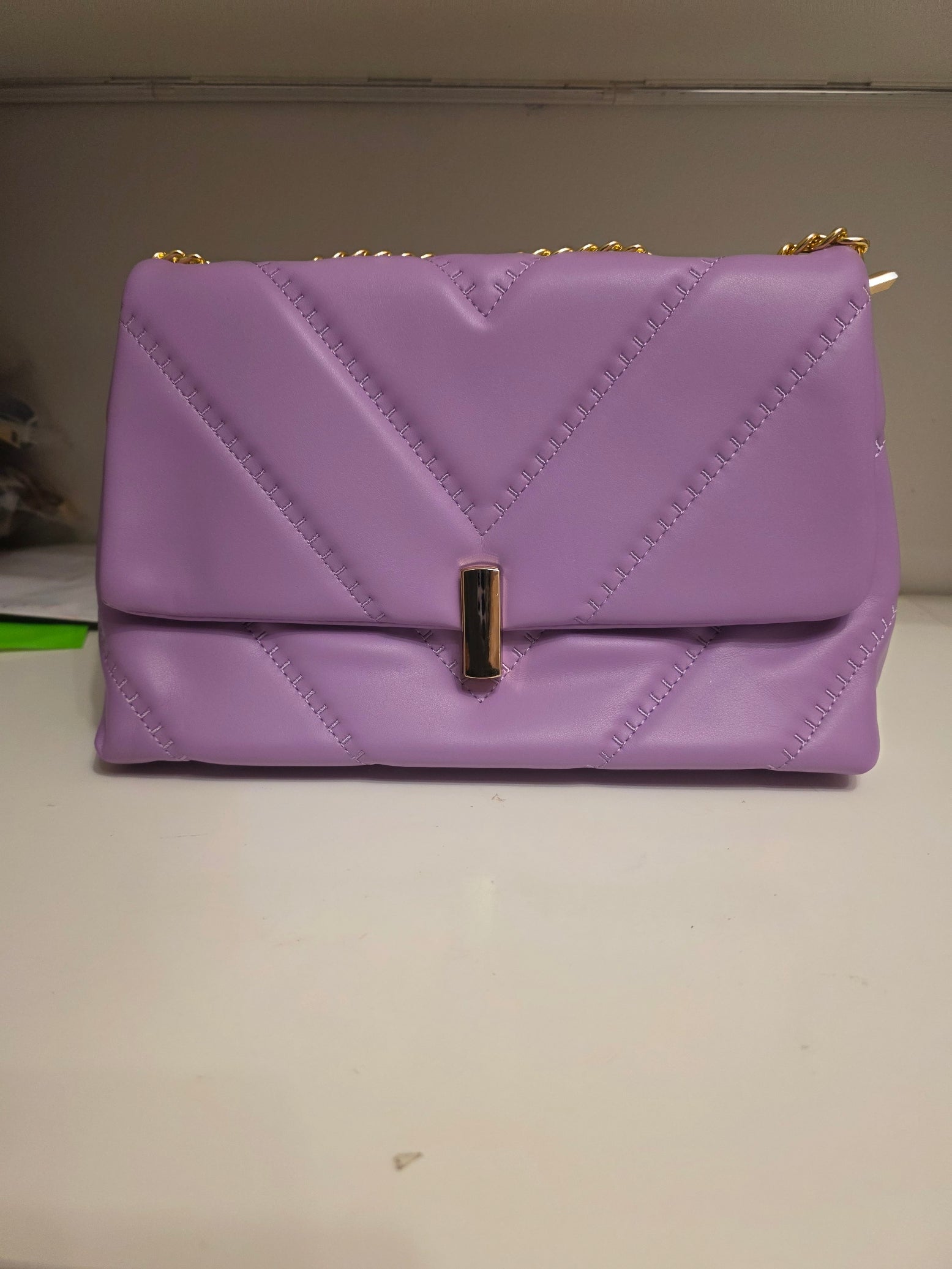 Long & Son London Braided Faux Leather Satchel Handbag with Gold Chain - Available in 10 Colours