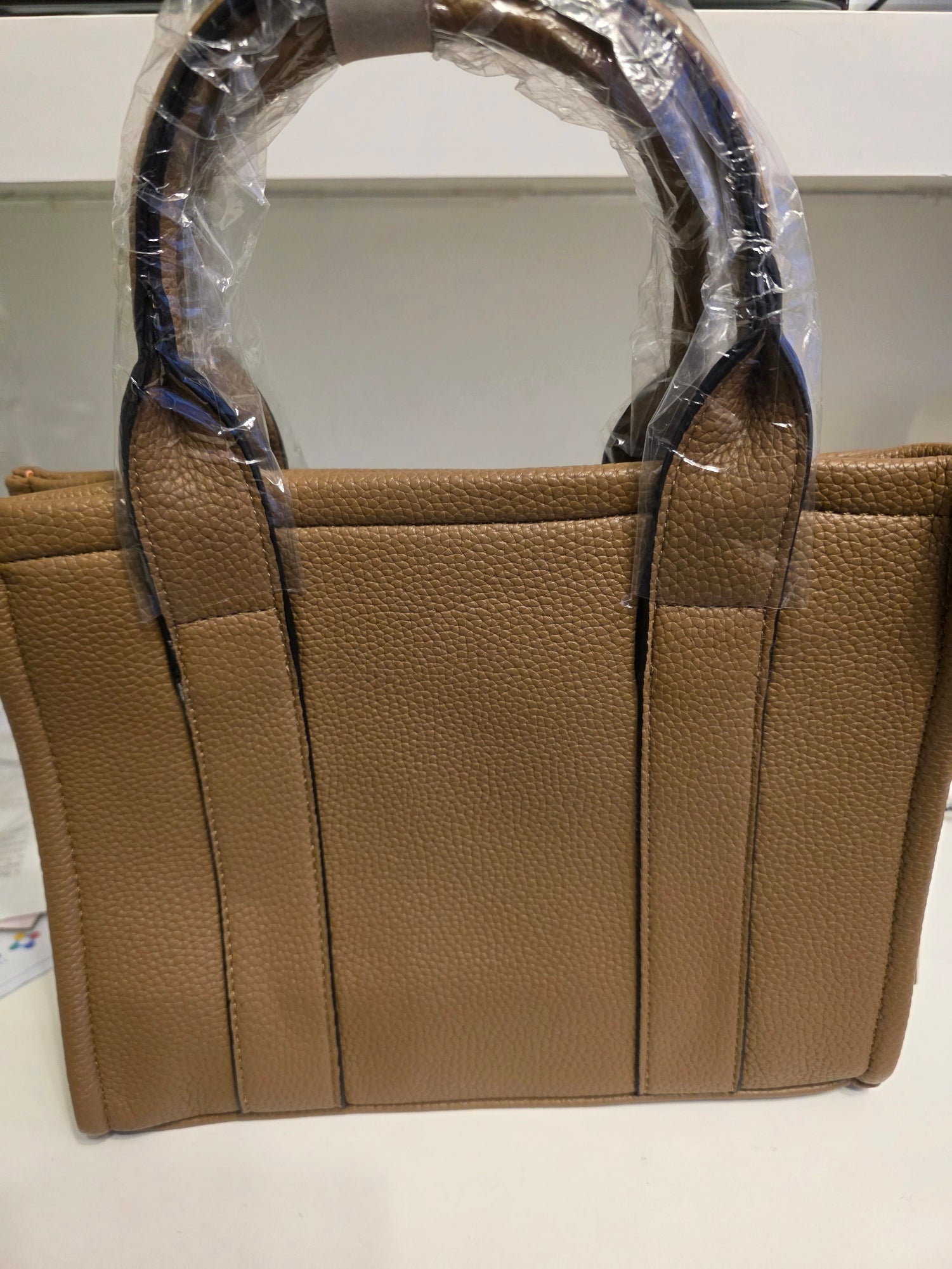 LONG&SON Women's Mini Tote Bag with Detachable Crossbody Strap