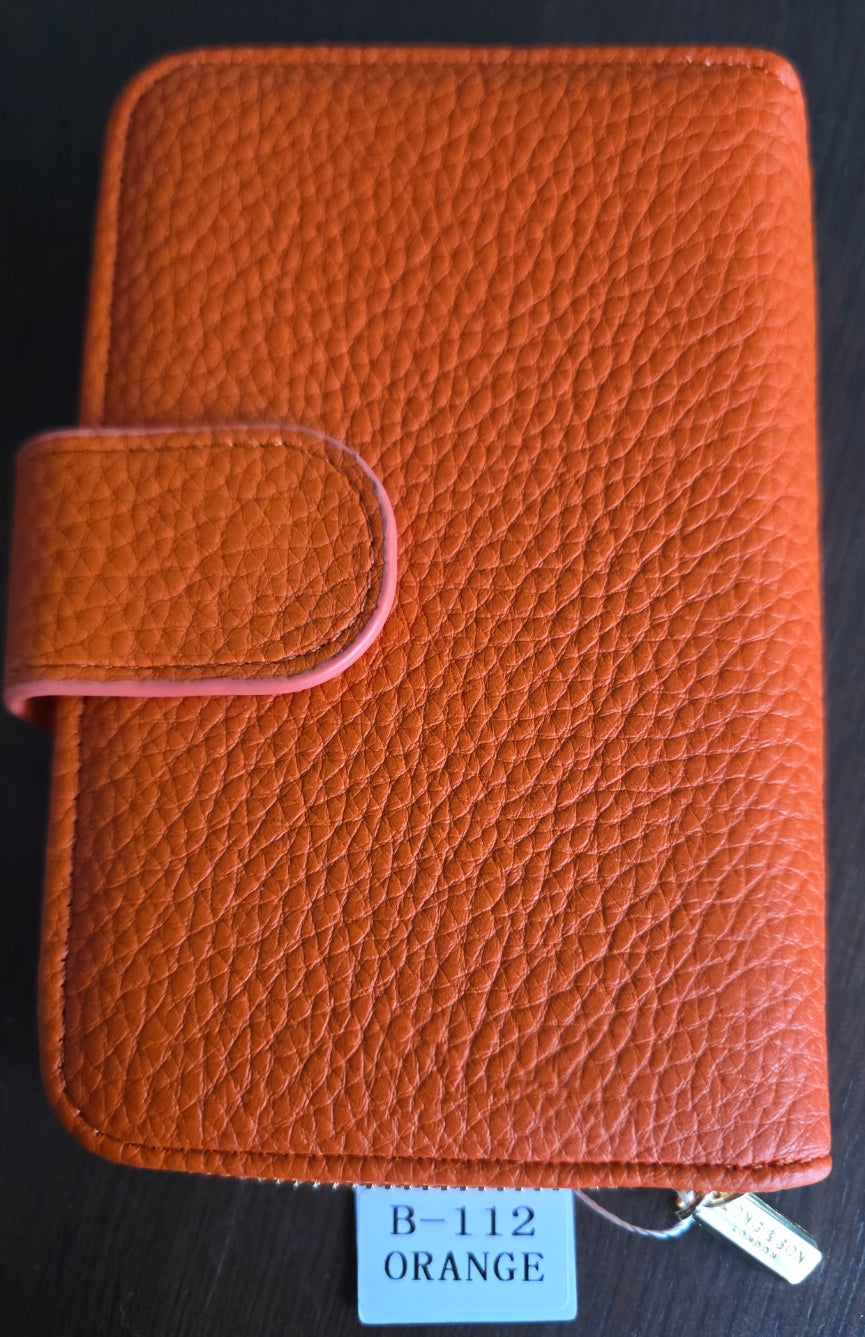 Long&Son Women's Vegan Leather Wallet with Zip Coin Pocket