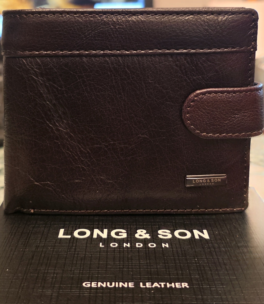 Premium Leather Bifold Wallet for Men - LONG&SON