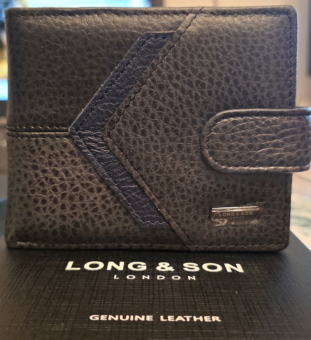 Premium Leather Bifold Wallet for Men - LONG&SON