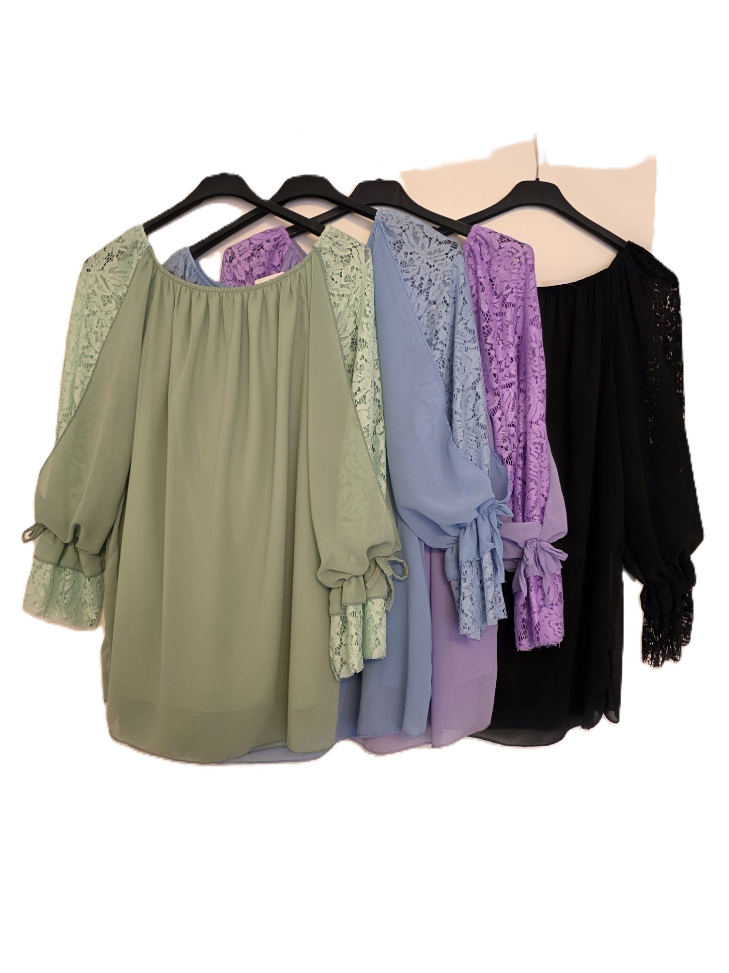 Elegant Lace Sleeve Blouse - Premium Women's Top