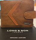Premium Leather Bifold Wallet for Men - LONG&SON