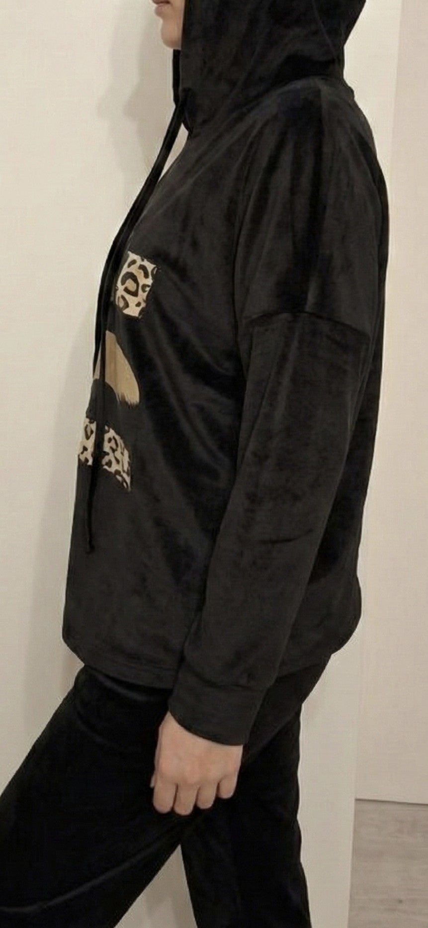 Velour Tracksuit Hoodie Set