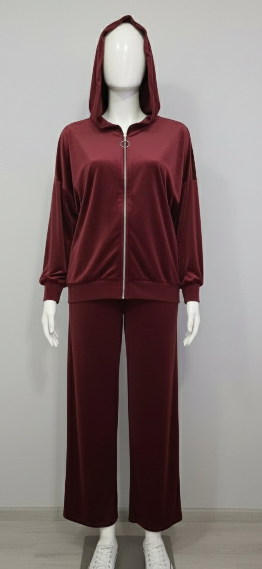 Velour Tracksuit Hoodie Set - Plus Size One Size - 5 Colours - Stretch Fit