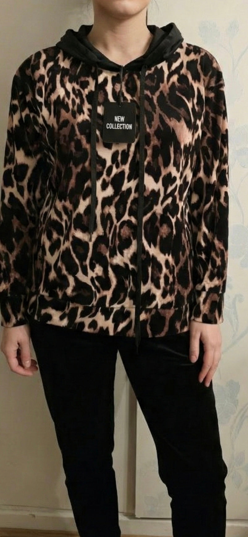 Velour tracksuit hoodie