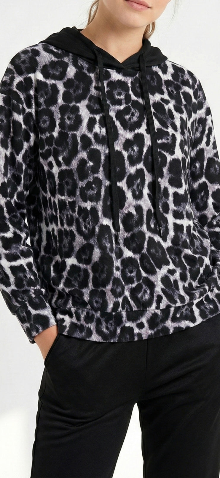 Velour tracksuit hoodie