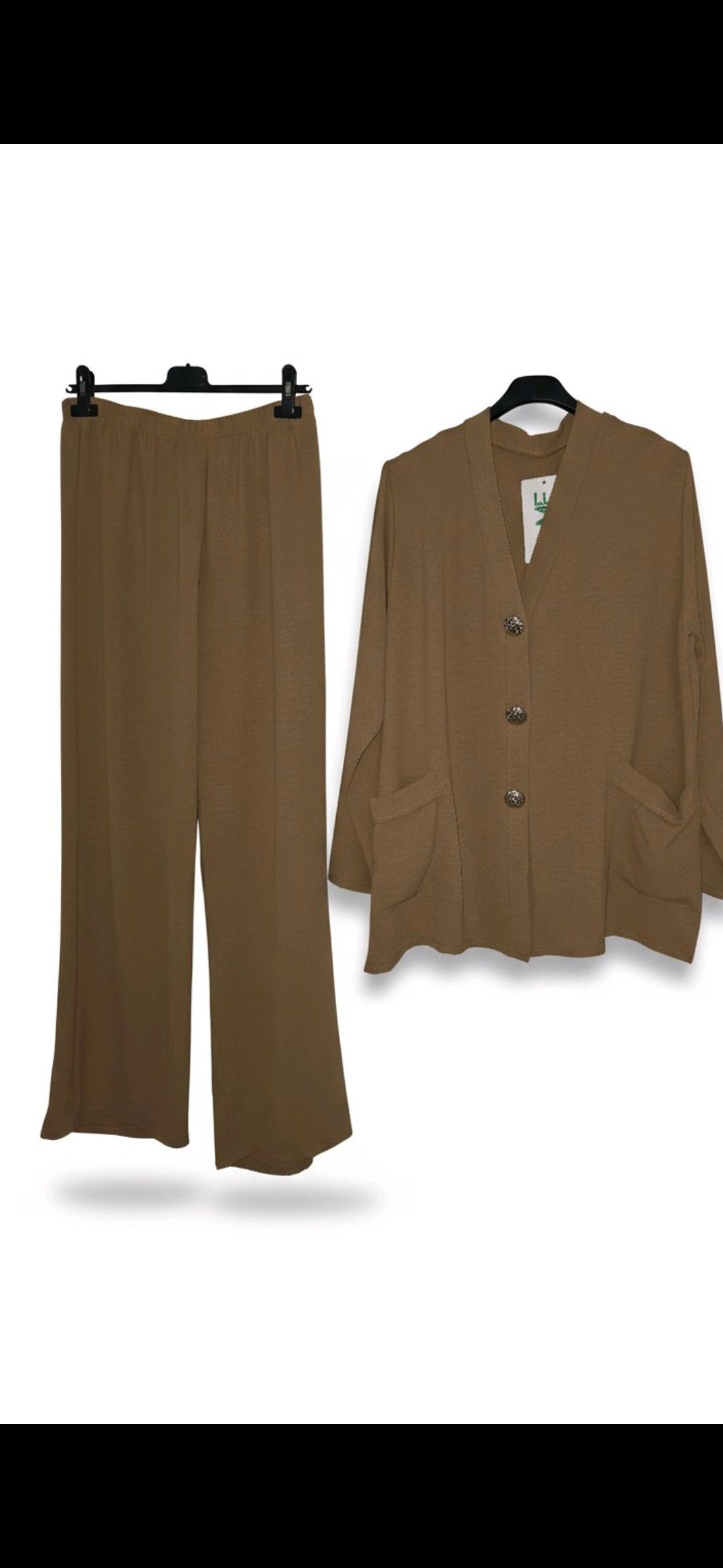 Beige Two-Piece Lounge Set - One Size (UK 14-18)