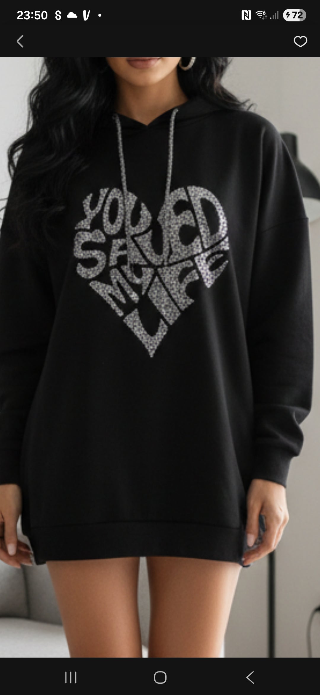 Women's Cotton Blend Hoodie - Casual Oversized Fit