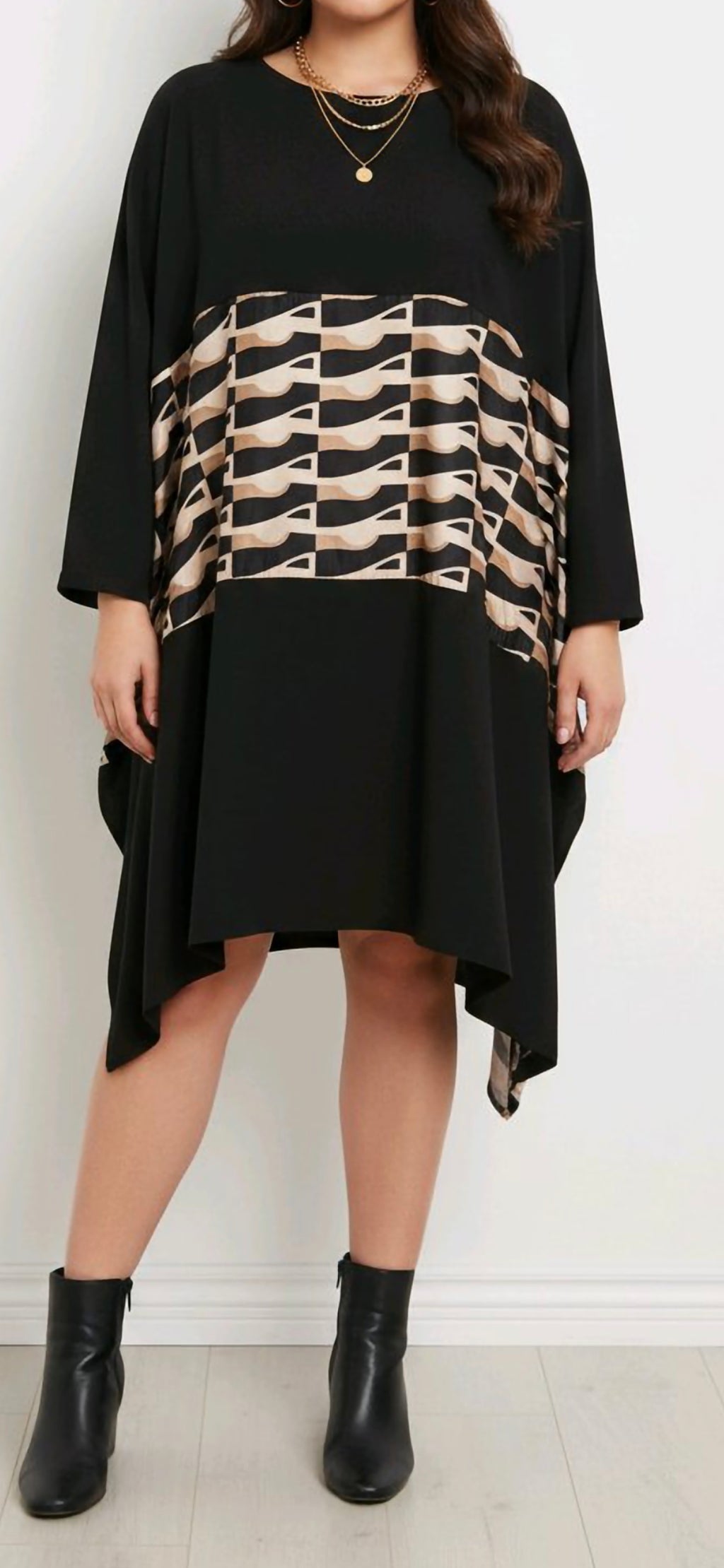 Oversized Cotton Tunic Dress