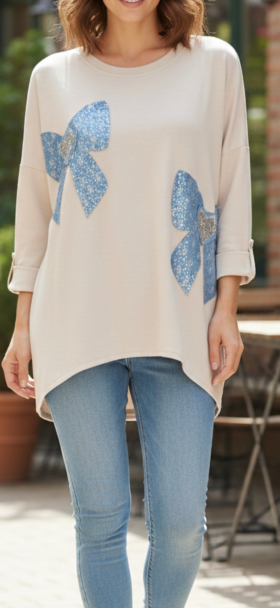 Sweatshirt - soft scuba ,one size