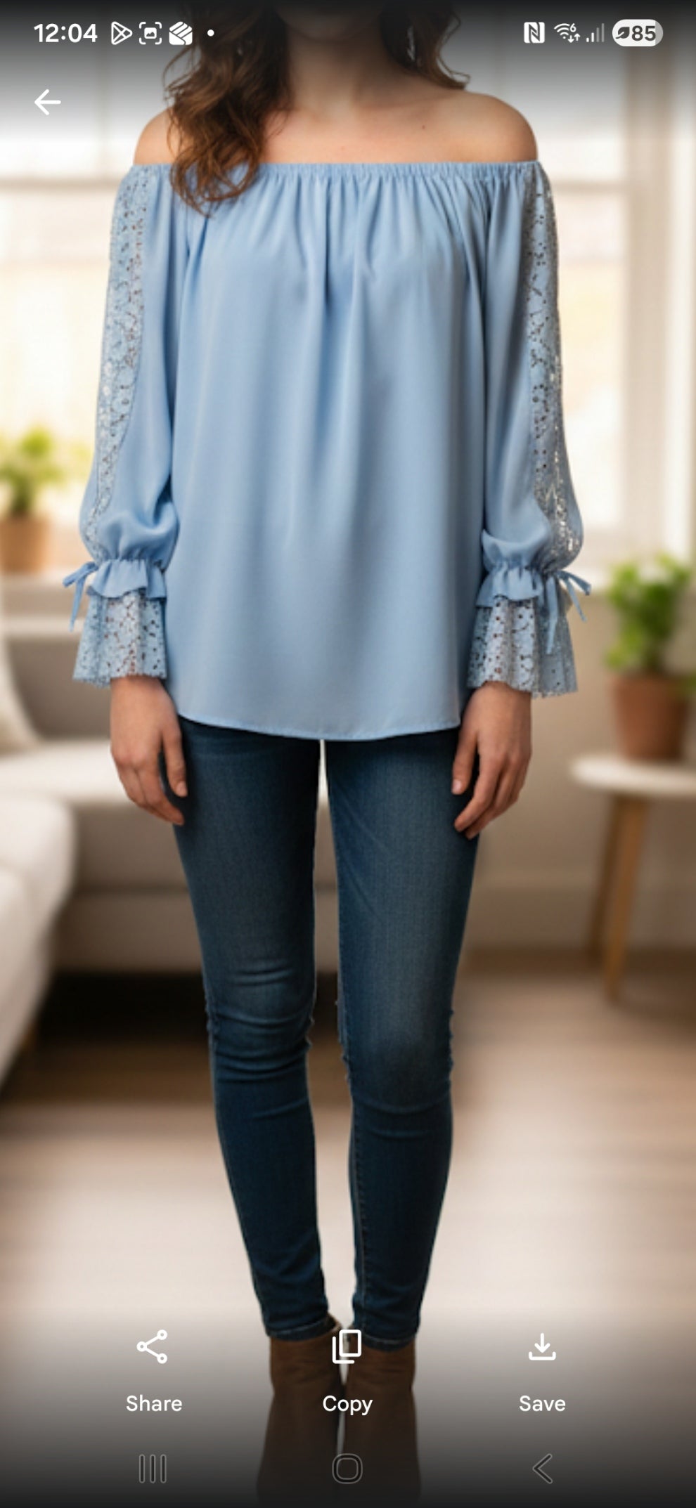 Elegant Lace Sleeve Blouse - Premium Women's Top