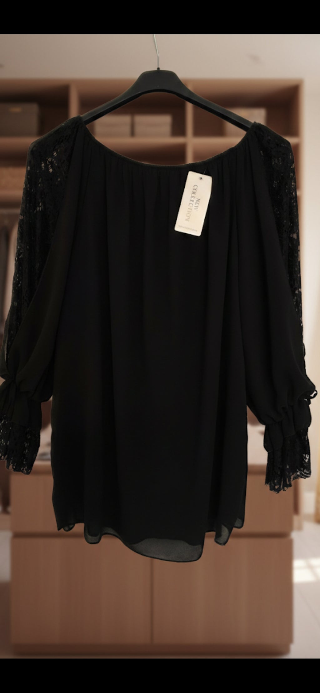 Elegant Lace Sleeve Blouse - Premium Women's Top