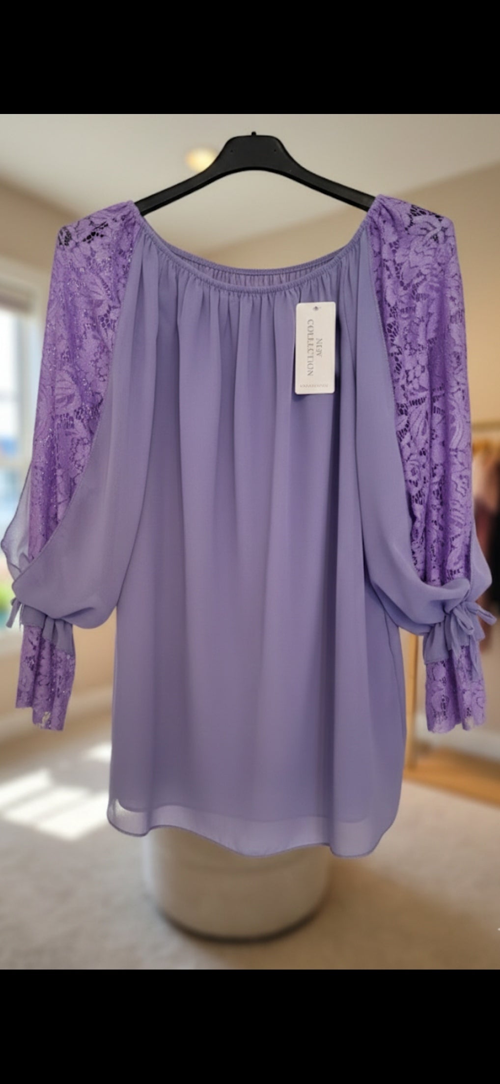 Elegant Lace Sleeve Blouse - Premium Women's Top