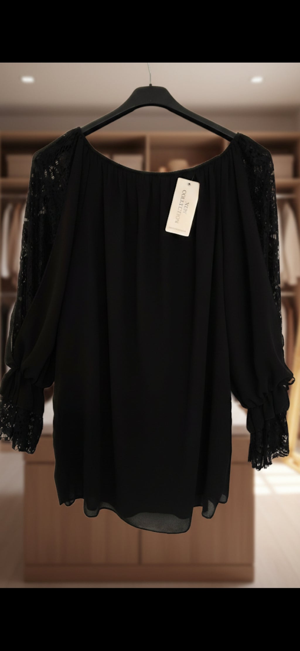 Elegant Lace Sleeve Blouse - Premium Women's Top