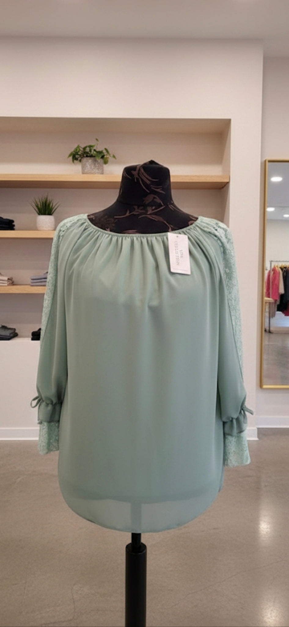 Elegant Lace Sleeve Blouse - Premium Women's Top