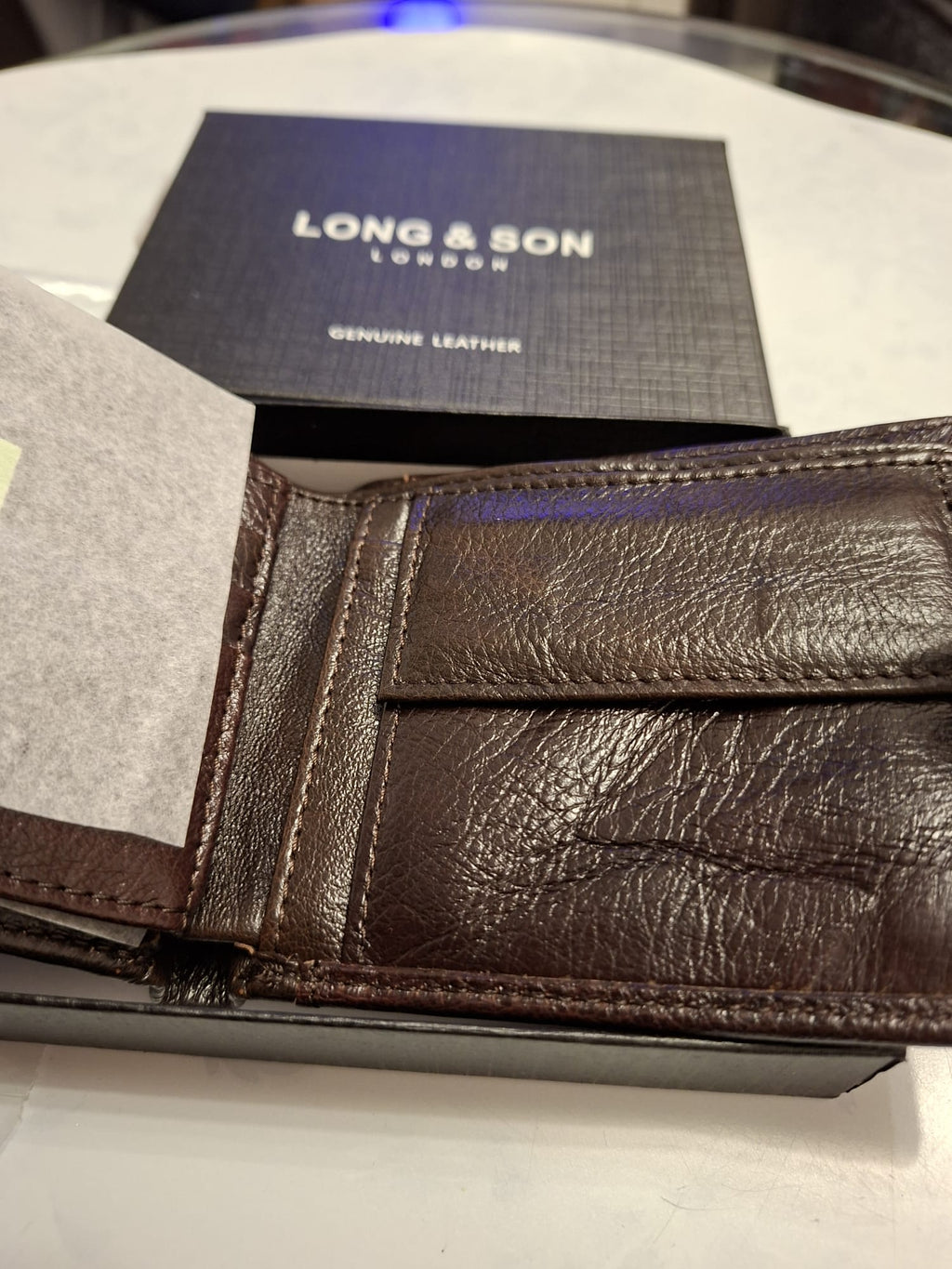 Premium Leather Bifold Wallet for Men - LONG&SON