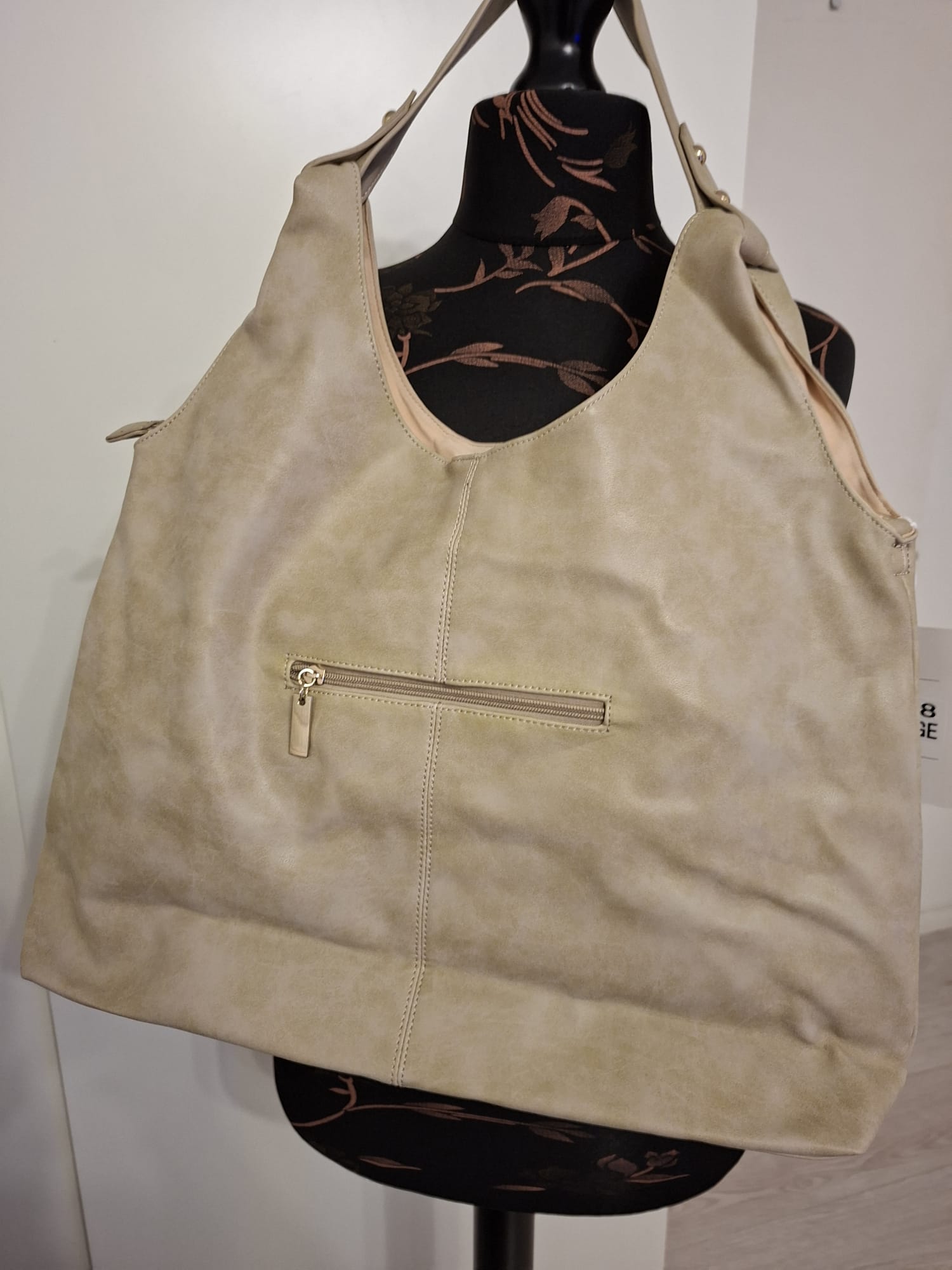 Women's Hobo Shoulder Bag - Long & Son London Premium Leather-Look Handbag