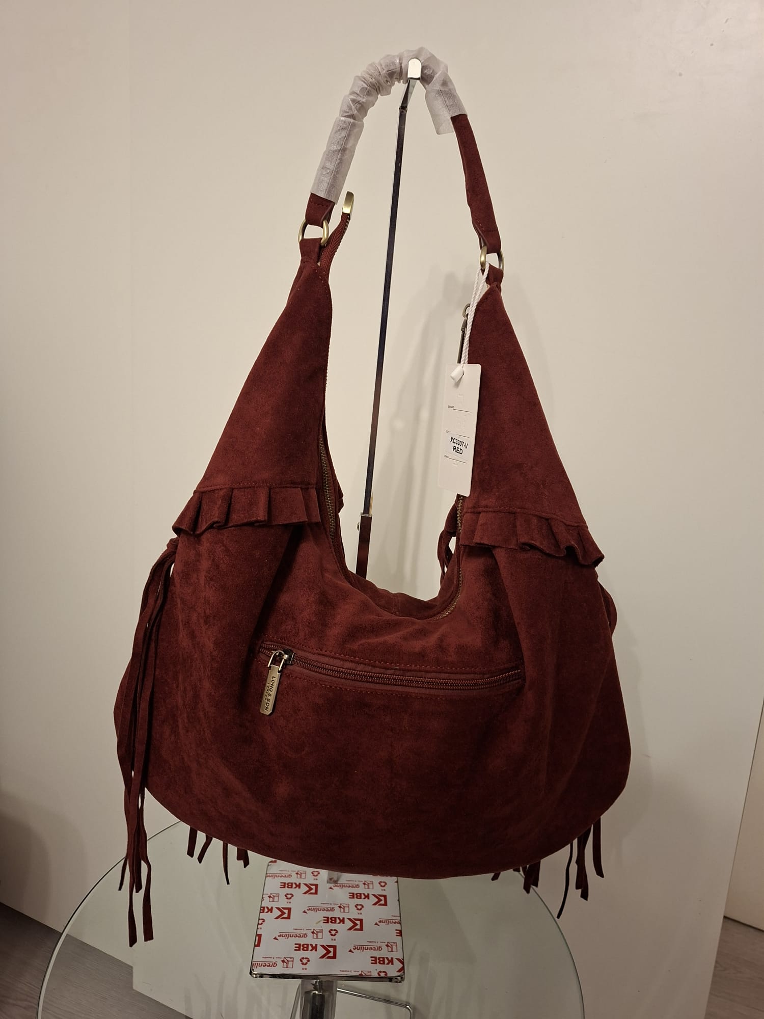 Women's Fringe Hobo Bag - Long & Son Premium Collection
