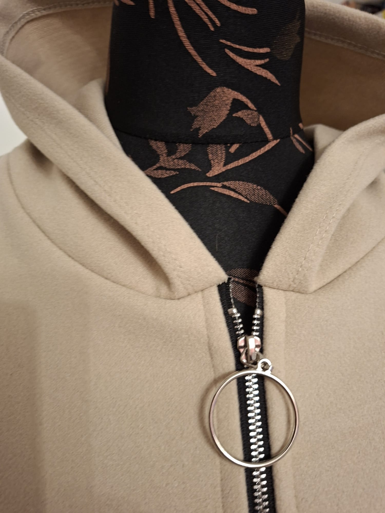 Animal Print Sleeve Coat Jacket - Plus Size 14-18