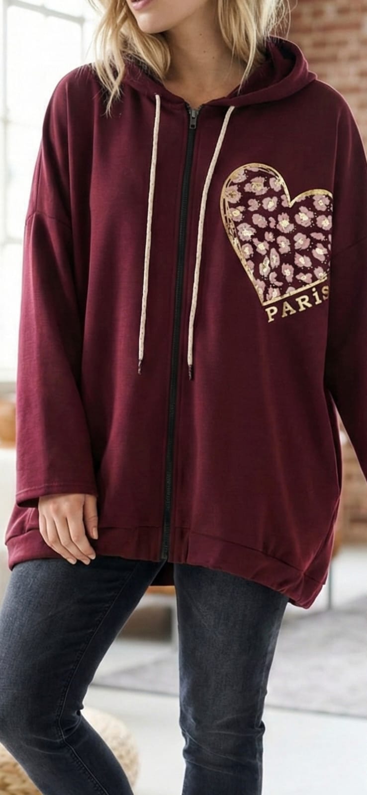 Zippered Scuba Hoodie