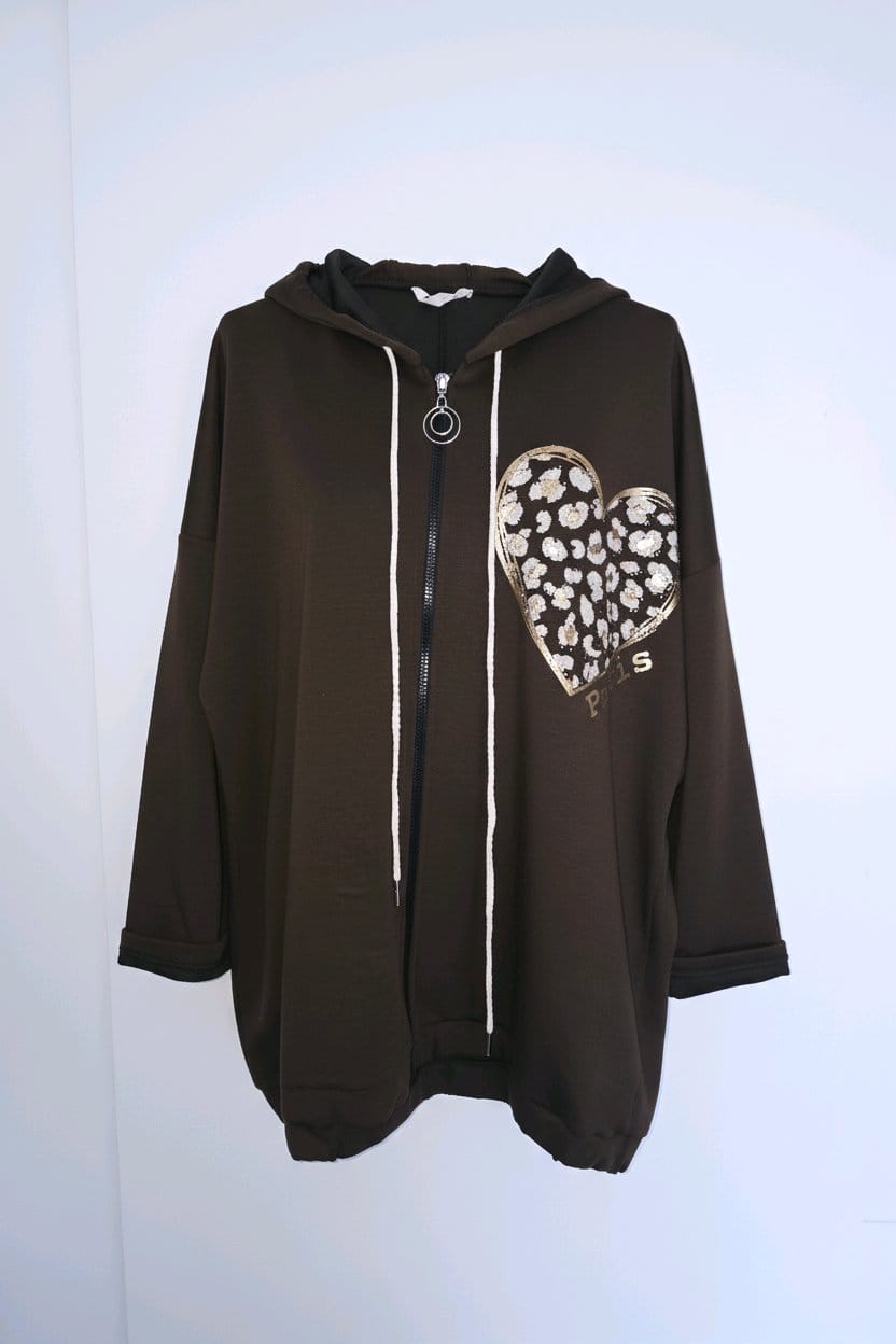 Zippered Scuba Hoodie