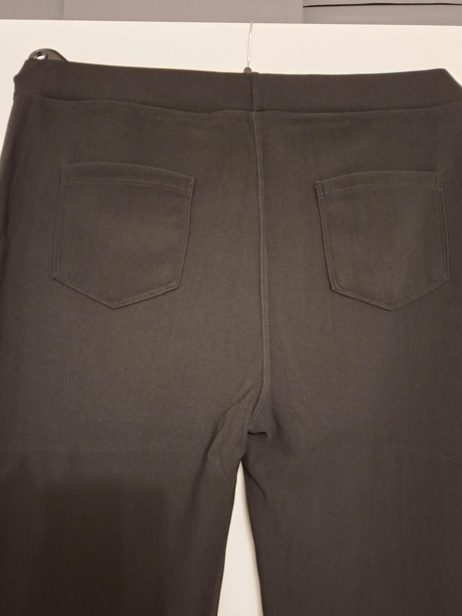 Side Sparkle Stretch Black Trousers