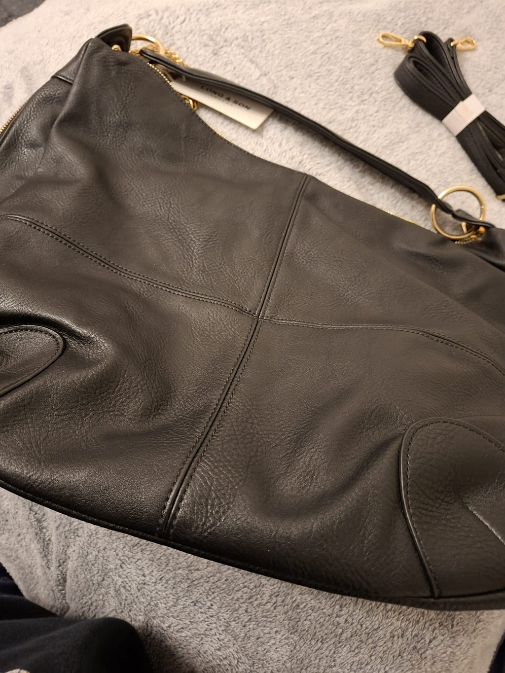 Elegant Women's Hobo Shoulder Bag - Premium Vegan Leather Handbag by Long & Son