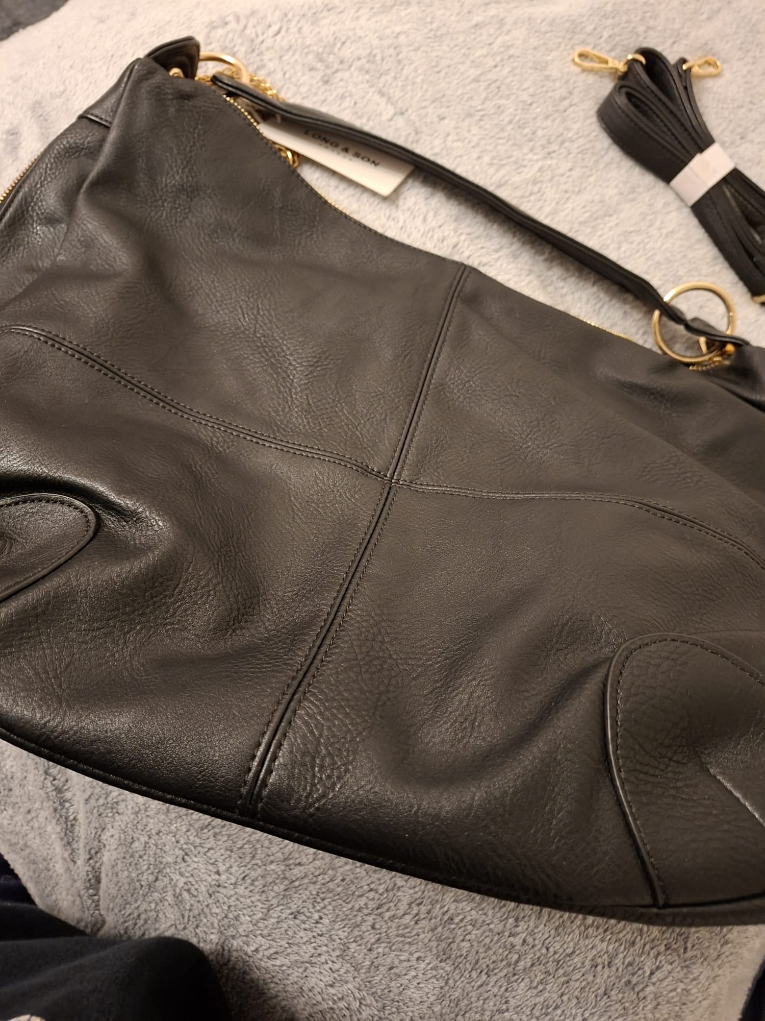 Elegant Women's Hobo Shoulder Bag - Premium Vegan Leather Handbag by Long & Son