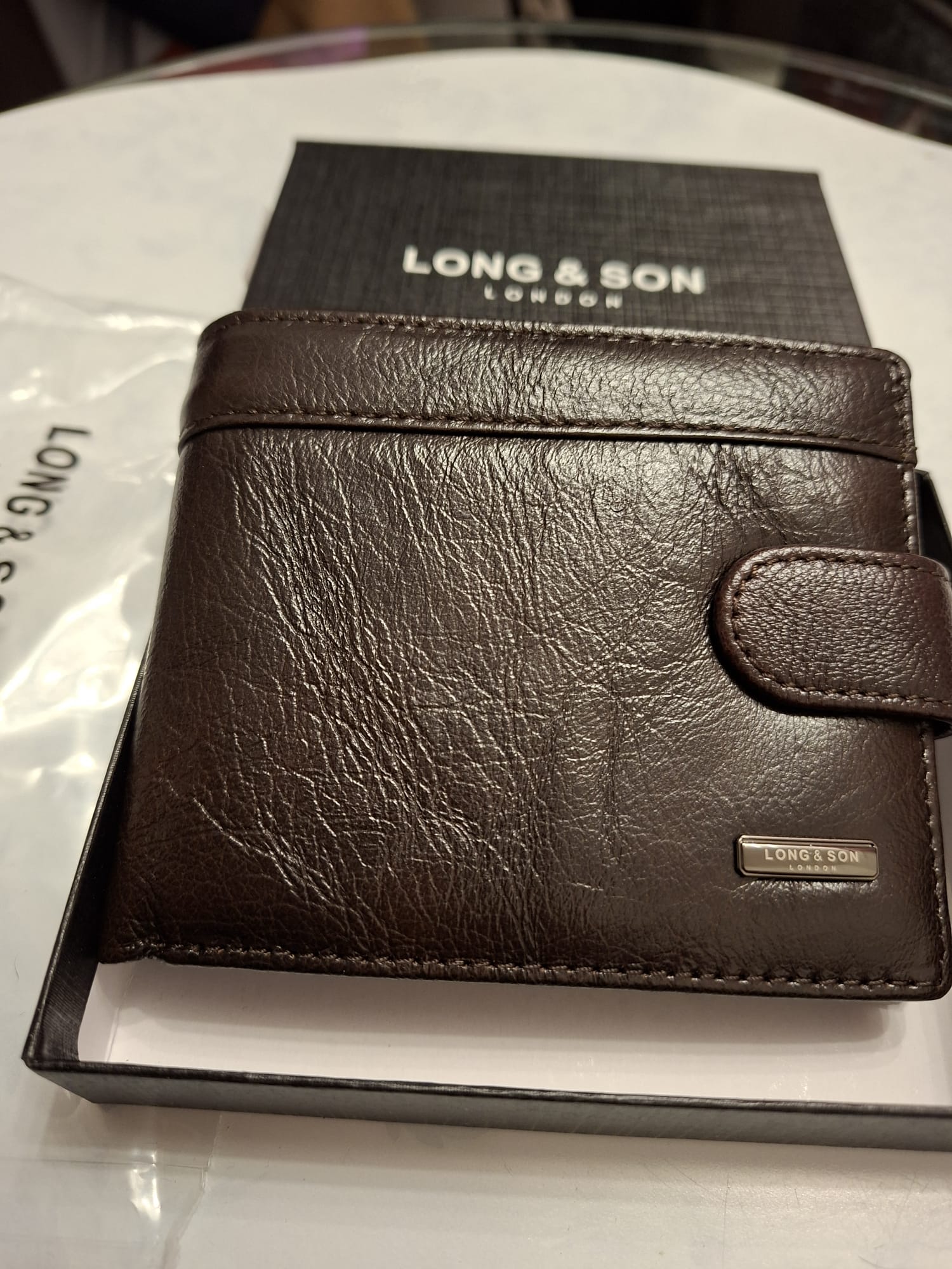 Premium Leather Bifold Wallet for Men - LONG&SON