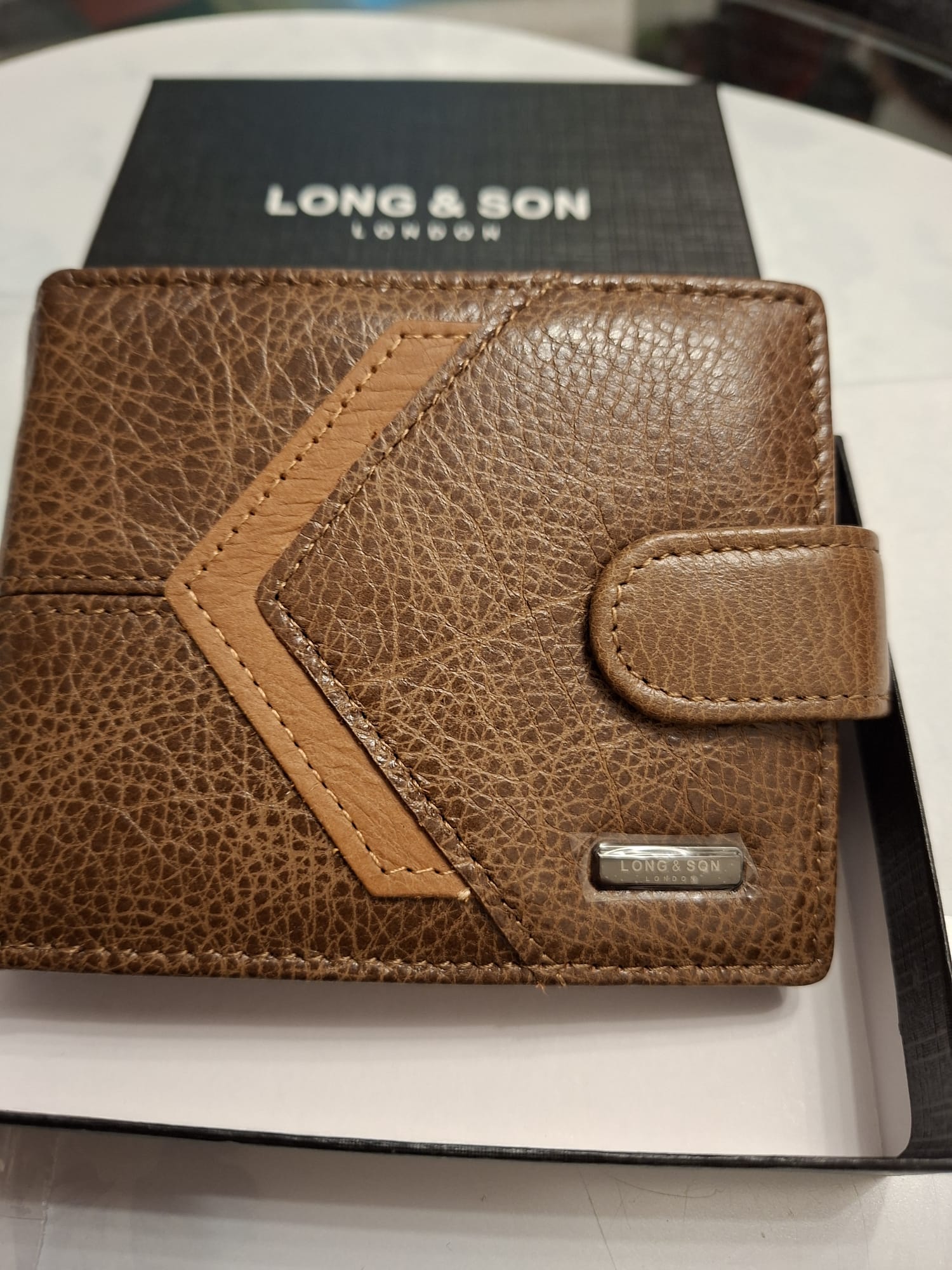 Premium Leather Bifold Wallet for Men - LONG&SON